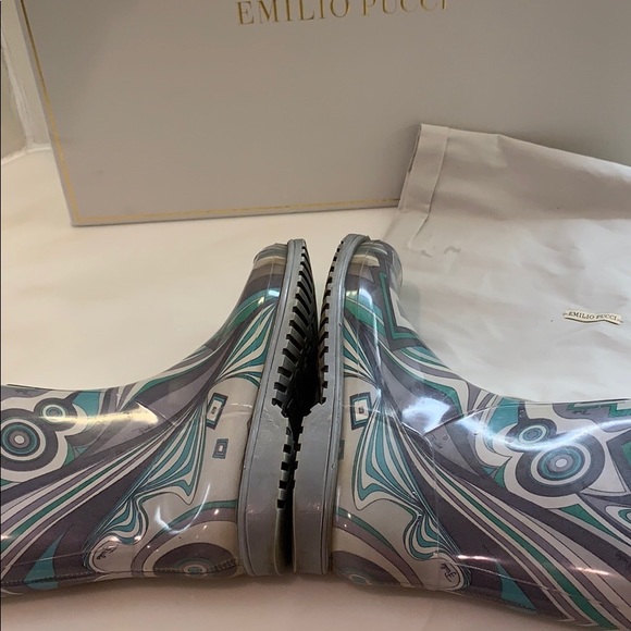 Authentic Emilio Pucci receipts, included,in picture, high waterproof rain boots - Picture 5 of 13
